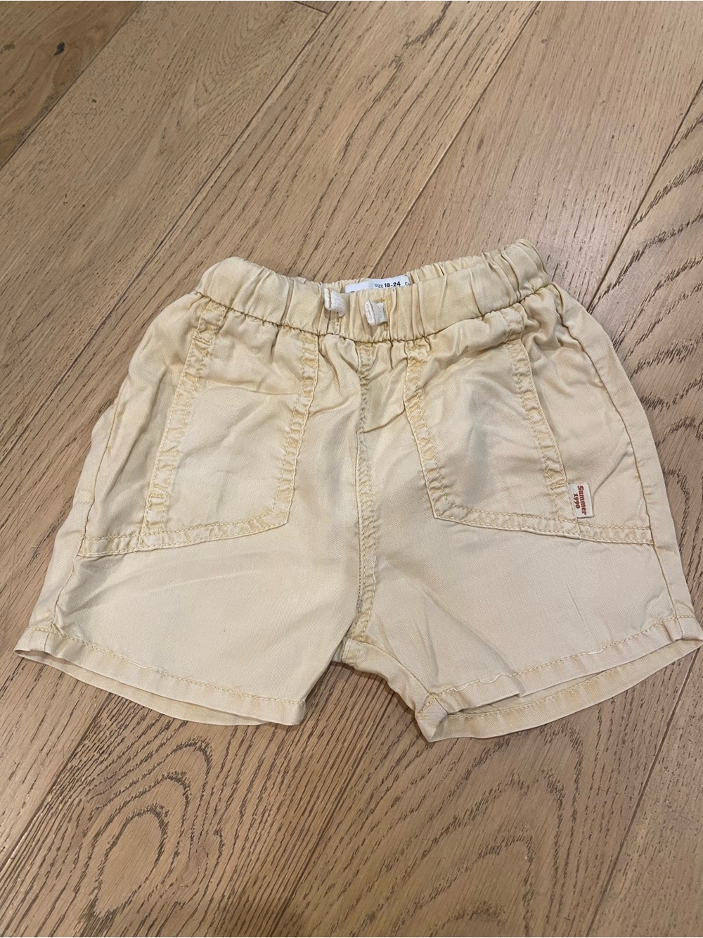 Zara Pale Yellow Boys Shorts